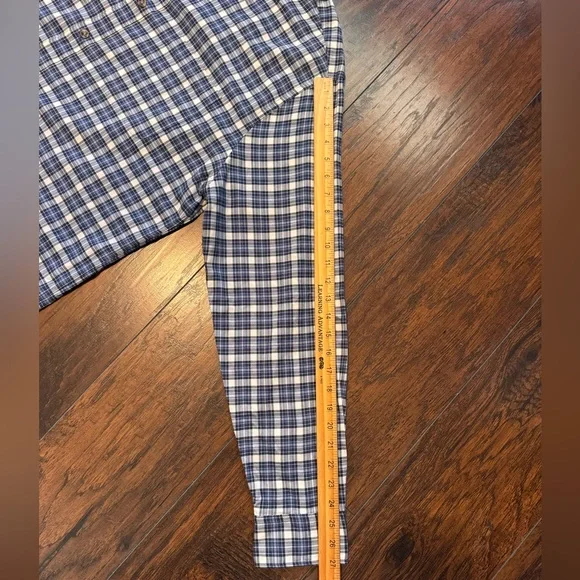 FAHERTY Shirt The Everyday Button Down Long Sleeve Navy Plaid XXL NWT - Picture 13 of 14
